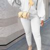 2-Pieces female | Casual Fashion Solid Color Round Neck Sweater Set