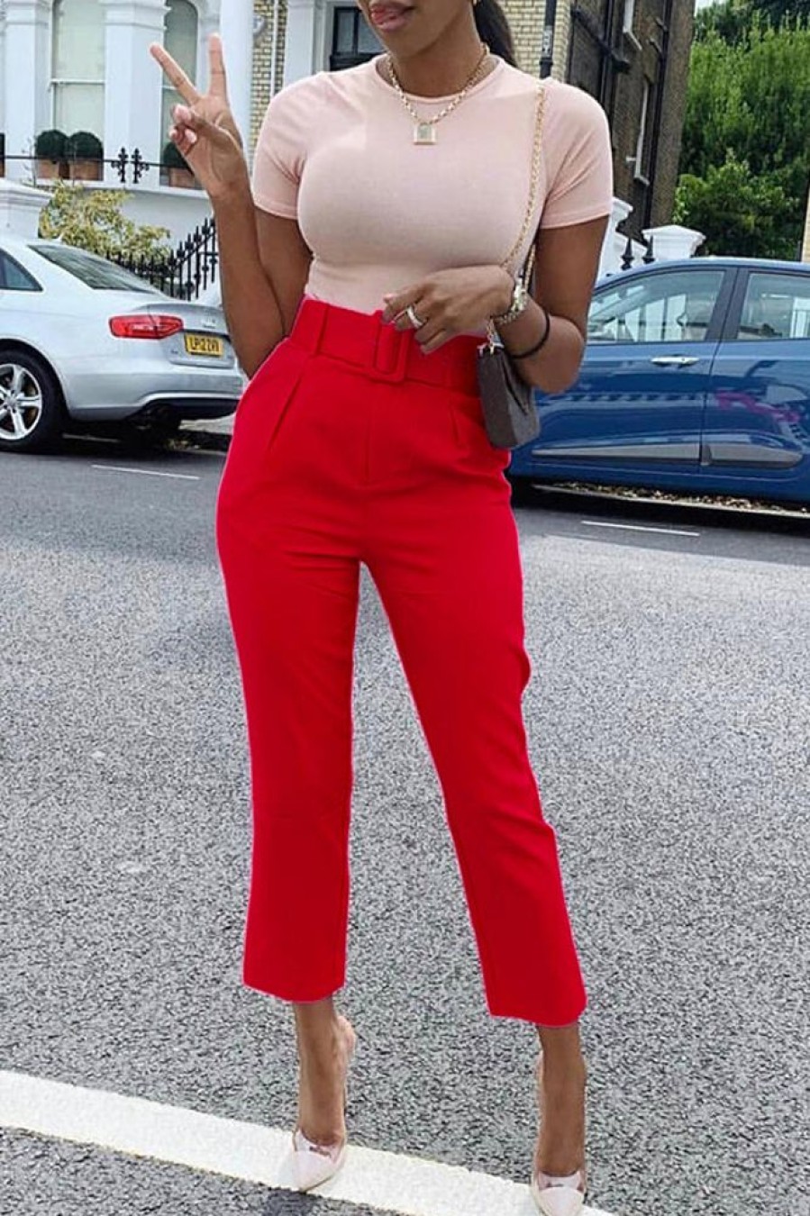 Bottoms female | Casual High Waist Straight Trousers