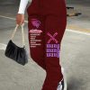 Bottoms female | Casual Hoodie Fabric Sports Drawstring Pants With Pockets