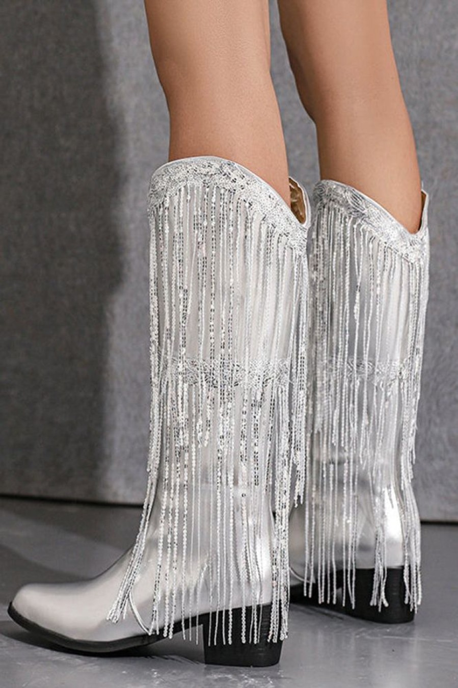 Accessories female | Casual Fringed Mid-Calf Boots