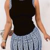 2-Pieces female | F Ion Classic Positioning Print Sleeveless Skirt Set