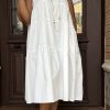 Dresses female | Fashion Sling Sleeveless Solid Color Casual Swing Dress