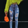 Tops & Outerwear female | Stylish Fluffy Knit Fringed Pullover Sweater