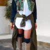 Tops & Outerwear female | Fashion Stitching Camouflage Button Jacket Army Green