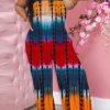 Jumpsuits & Rompers female | Bandeau Tie Dye Wide Leg Jumpsuit