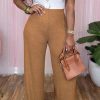 Bottoms female | Casual Wide-Leg Explosive Loose Trousers Brown