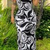 Dresses female | Fashion Print U Neck Sleeveless Slim Fit Long Dress