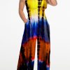 Jumpsuits & Rompers female | Tie Dye Bandeau Pocket Jumpsuit (Without Positioning Printing)