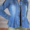 Tops & Outerwear female | Fashion Casual Baseball Uniform Denim Jacket Wathet Blue