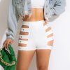 Bottoms female | Sexy Adjustable Buckle Panel High Stretch Shorts