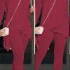 2-Pieces female | F Ion Casual Solid Color Bow Long Sleeve Two-Piece Set