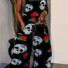 Jumpsuits & Rompers female | Halloween Skull Sleeveless Suspenders Wide Leg Jumpsuit Multicolor