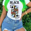 Tops & Outerwear female | Poker Print Casual Fashion T-Shirt