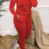 Jumpsuits & Rompers female | Solid Long Sleeve Pocket Drawstring Waist Jumpsuit