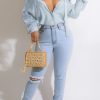 Tops & Outerwear female | Sexy Loose Solid Color Deep V Neck Sling Blouse