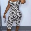 Jumpsuits & Rompers female | Camo Printed Sling Jumpsuit