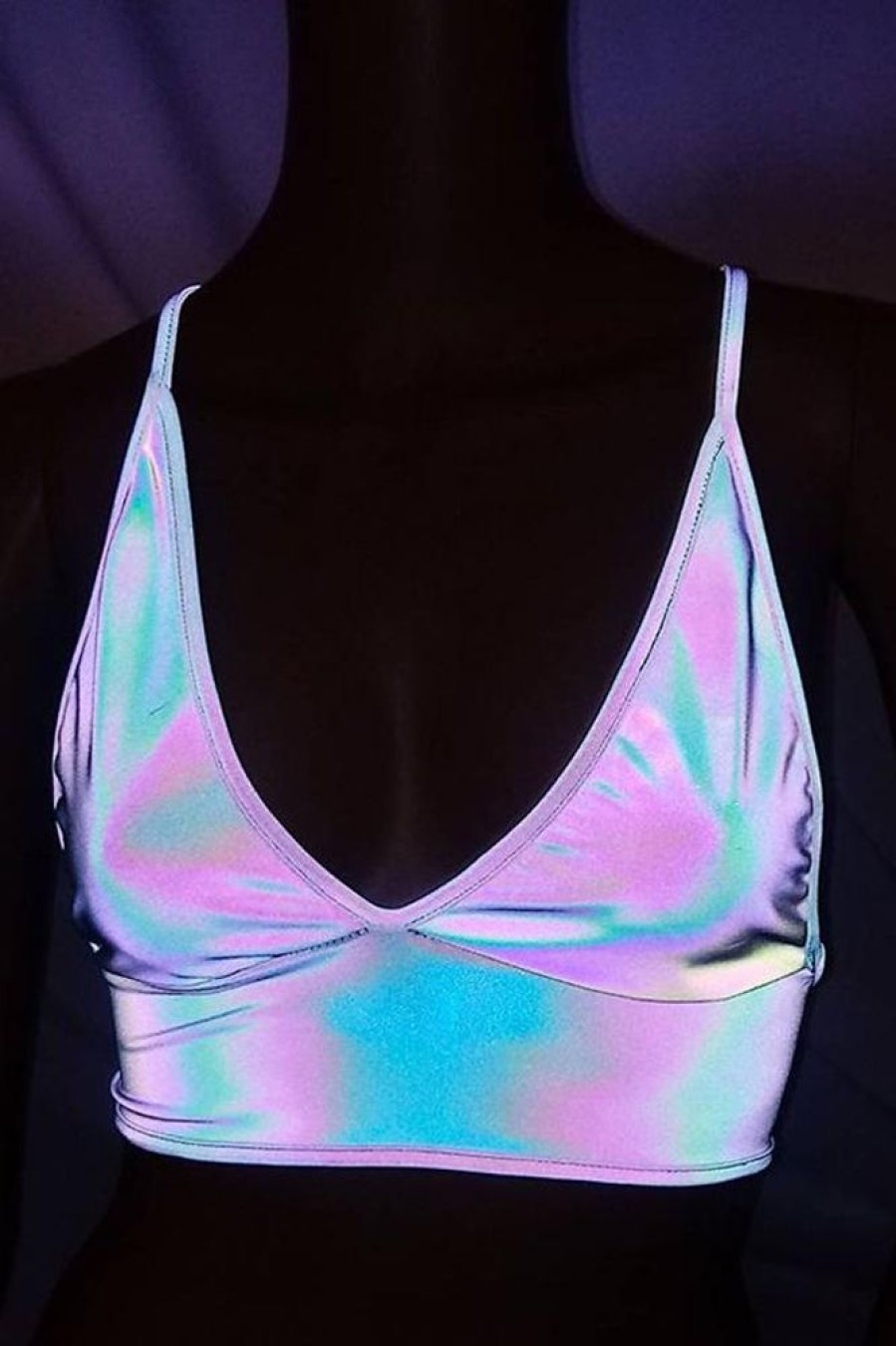 Tops & Outerwear female | Sexy Gorgeous Laser Reflective Camisole Multicolor