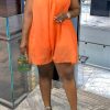 Jumpsuits & Rompers female | Plus Size Halter Side Pocketed Chiffon Romper