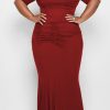 2-Pieces female | Plus Size Solid Ruched Short Sleeve Dress Set