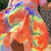 2-Pieces female | Plus Size Irregular Tie-Dye Two-Piece Set