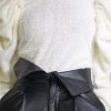 Tops & Outerwear female | Fashion Sexy Ruched Puff Sleeve Sweater