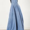 Jumpsuits & Rompers female | Fashion Loose Wide Leg Casual Suspender Jumpsuit Blue