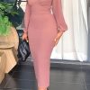 Dresses female | Chic Turtleneck Bodycon Midi Dress