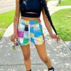 Bottoms female | Summer Colorblock Printed Shorts