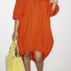 Dresses female | The Easy V-Neck Single-Breasted Drawstring Dress