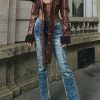 Tops & Outerwear female | Chic Faux Fur Paneled Lapel Asymmetric Faux Leather Jacket Coffee