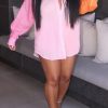 Tops & Outerwear female | Colorblock Long Sleeve Lapel Single Breasted Loose Blouse Pink