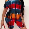 2-Pieces female | Casual Tie Dye Two-Piece Set