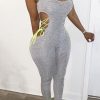 Jumpsuits & Rompers female | Sexy Sleeveless Drawstring Jumpsuit