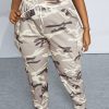 Bottoms female | Sports Camouflage Elasticated Lounge Pants Ash