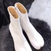 Accessories female | Trendy Faux Lather Solid Color Horseshoe High Heel Boots