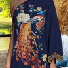 Dresses female | Asymmetrical Ruffled Sexy Elegant Print One-Sleeve Dress