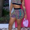 2-Pieces female | Sexy Star Print Two-Piece Shorts Set Multicolor