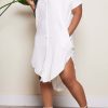 Dresses female | Fashion Cardigan Short Sleeve Shirt Dress