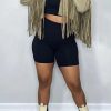 Tops & Outerwear female | Solid Color Suede Tassel Wide Collar Jacket