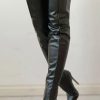 Accessories female | Stylish Over-The-Knee Slim-High Boots Black