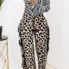 Bottoms female | Fashionable Cute Camouflage Double Tassel Wide Leg Pants