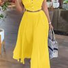 2-Pieces female | Elegant Off Shoulder Ruching Solid Color Short Top A-Line Long Skirt Suits