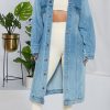 Tops & Outerwear female | Fashion Long Sleeve Denim Windbreaker Jacket Cardigan Denim Cape Blue