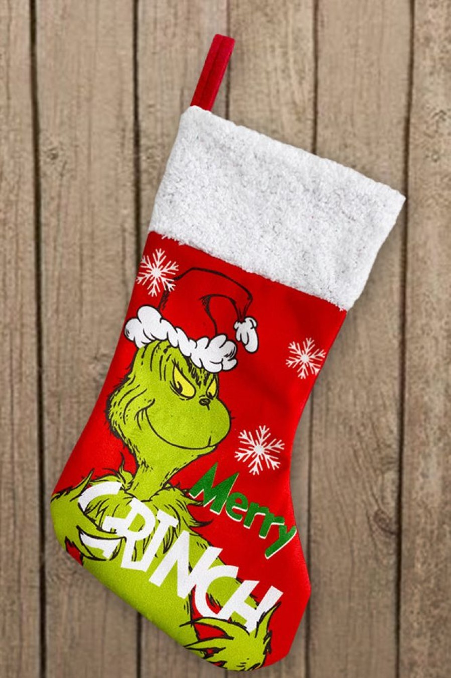 Accessories female | Grinch Super Soft Christmas Pendant Fireplace Christmas Stocking