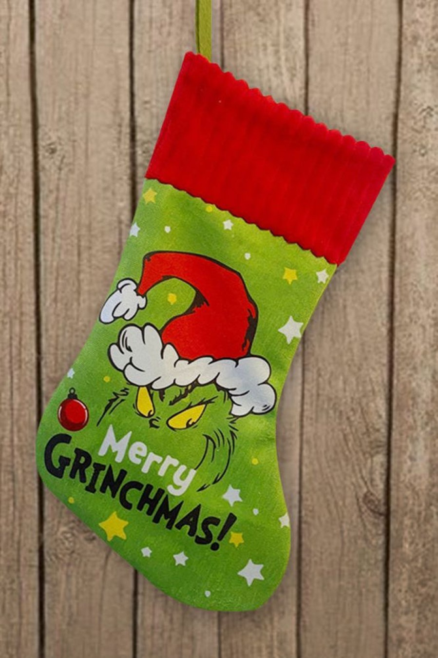 Accessories female | Grinch Super Soft Christmas Pendant Fireplace Christmas Stocking