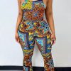 Jumpsuits & Rompers female | Pretty Multi Floral Backless Flared Jumpsuit Multicolor