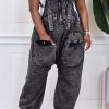 Jumpsuits & Rompers female | Casual Loose Multi-Pocket Denim Jumpsuit Ash