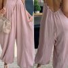 Jumpsuits & Rompers female | Stylish Suspender Loose Harem Jumpsuit Pink