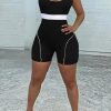 Jumpsuits & Rompers female | Sporty Stripy Sleeveless Romper