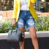 Tops & Outerwear female | Fashion Casual Collar Solid Color Blazer Yellow